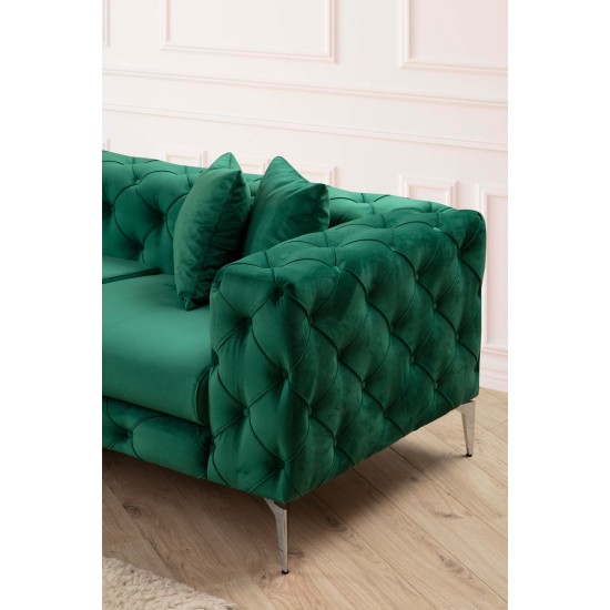 Corner Sofa Como Right - Green Green