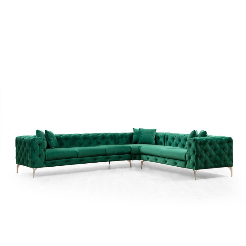 Corner Sofa Como Right - Green Green