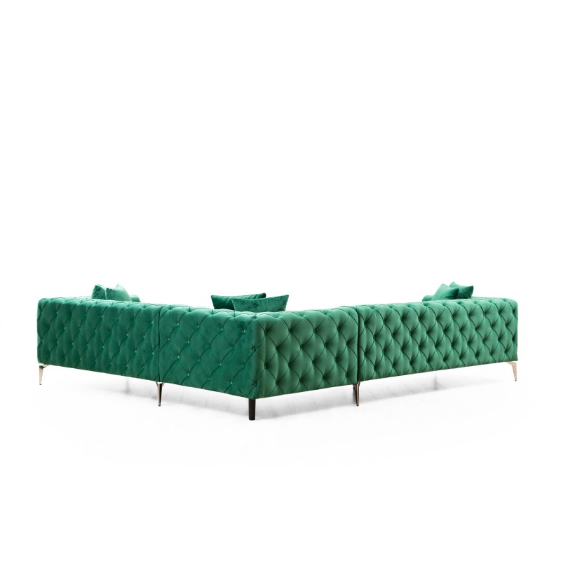Corner Sofa Como Right - Green Green