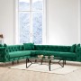 Corner Sofa Como Left - Green Green