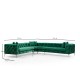 Corner Sofa Como Left - Green Green Corner Sofa Como Left - Green Green