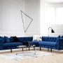 Γωνιακός Καναπές Como Δεξιά Γωνία - Χρώμα Μπλε - 310x270x70εκ 
