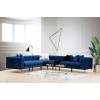 Corner Sofa Como Left - Navy Blue Navy Blue