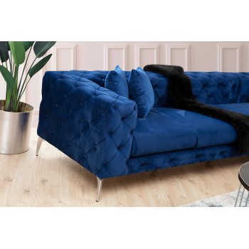 Corner Sofa Como Left - Navy Blue Navy Blue