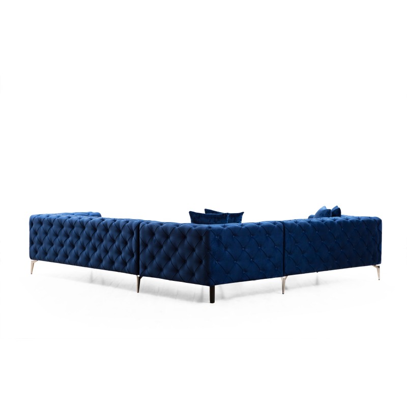 Corner Sofa Como Left - Navy Blue Navy Blue