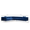 Corner Sofa Como Left - Navy Blue Navy Blue
