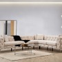 Corner Sofa Como Right - Ecru Ecru