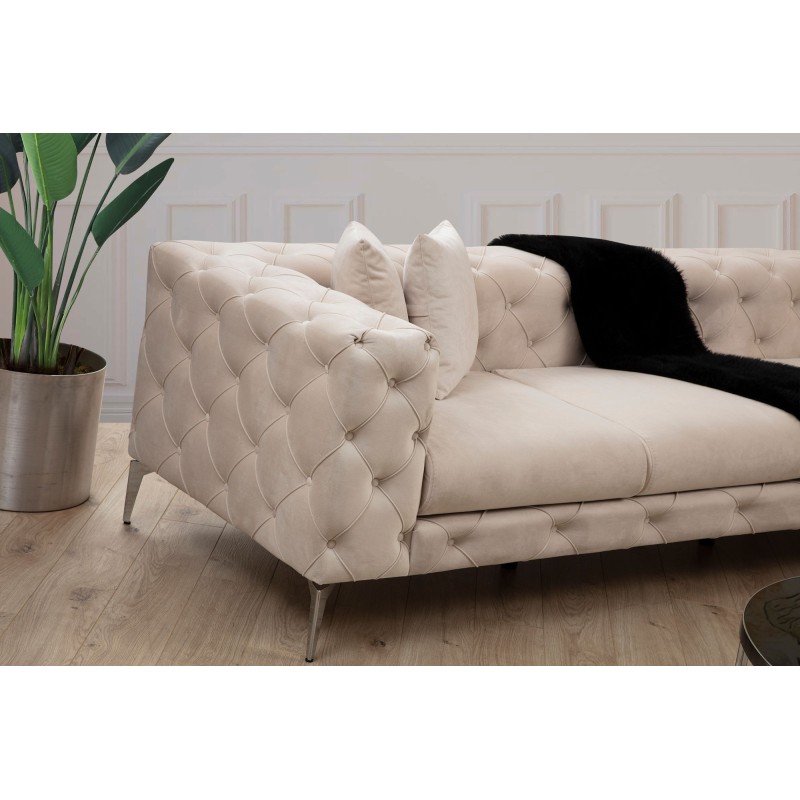 Corner Sofa Como Right - Ecru Ecru