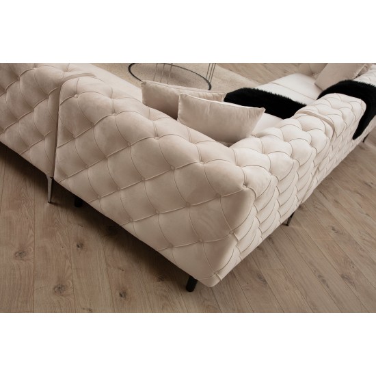 Corner Sofa Como Right - Ecru Ecru