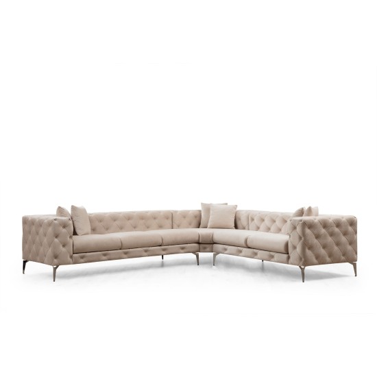 Corner Sofa Como Right - Ecru Ecru