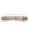Corner Sofa Como Right - Ecru Ecru