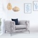 Wing Chair Como - Light Grey Light Grey Wing Chair Como - Light Grey Light Grey