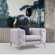 Wing Chair Como - Light Grey Light Grey Wing Chair Como - Light Grey Light Grey