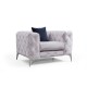 Wing Chair Como - Light Grey Light Grey Wing Chair Como - Light Grey Light Grey