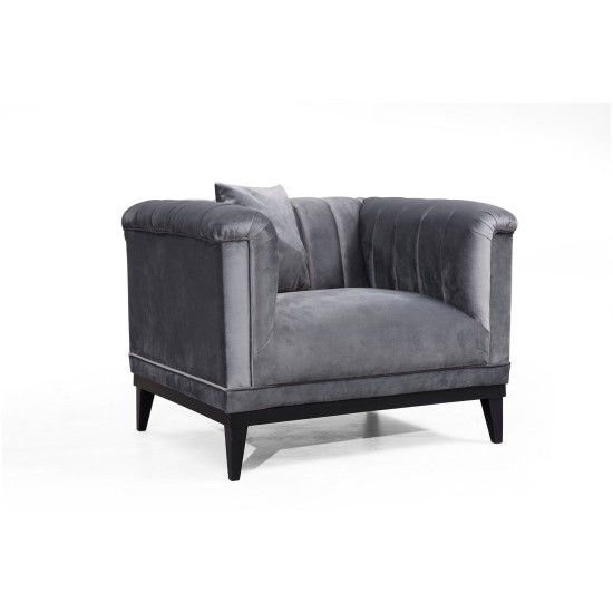 Wing Chair Trendy - Dark Grey Dark Grey Wing Chair Trendy - Dark Grey Dark Grey