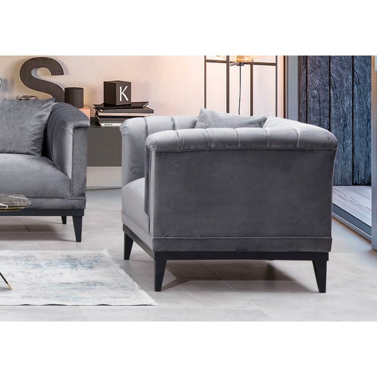 Wing Chair Trendy - Dark Grey Dark Grey Wing Chair Trendy - Dark Grey Dark Grey