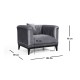 Wing Chair Trendy - Dark Grey Dark Grey Wing Chair Trendy - Dark Grey Dark Grey