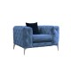 Wing Chair Como - Blue Blue Wing Chair Como - Blue Blue