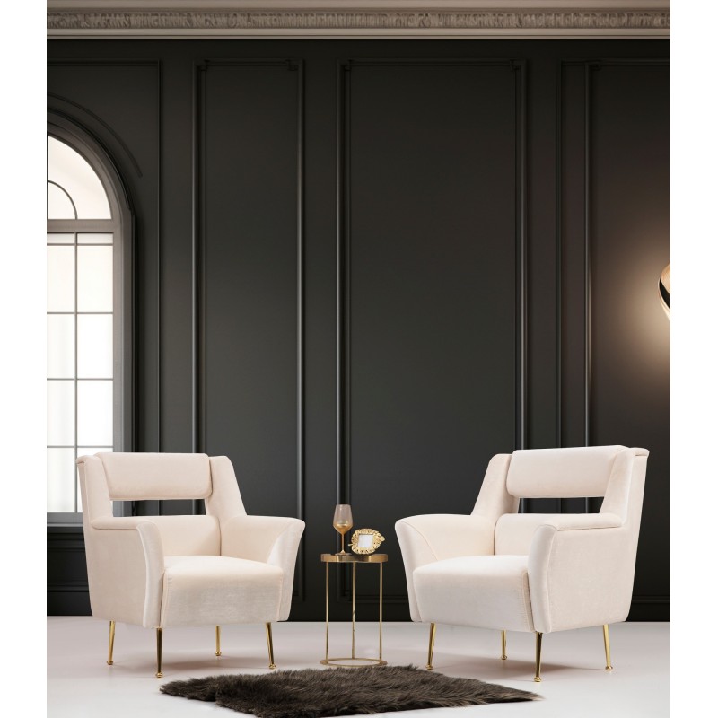 Atelier del Sofa Wing Chair Mira Cream