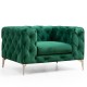 Wing Chair Como - Green Green Atelier del Sofa Wing Chair Como - Green Green