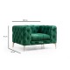 Wing Chair Como - Green Green Atelier del Sofa Wing Chair Como - Green Green
