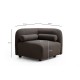 Wing Chair Viktor - Dark Grey Dark Grey