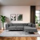 Corner Sofa Como Eco Right - Anthracite Anthracite Corner Sofa Como Eco Right - Anthracite Anthracite