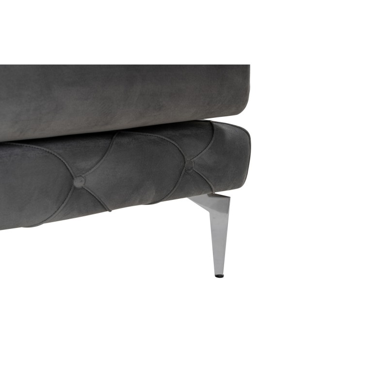 Corner Sofa Como Eco Right - Anthracite Anthracite