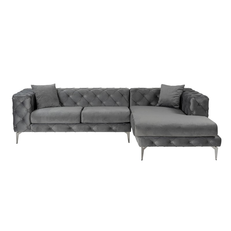 Corner Sofa Como Eco Right - Anthracite Anthracite