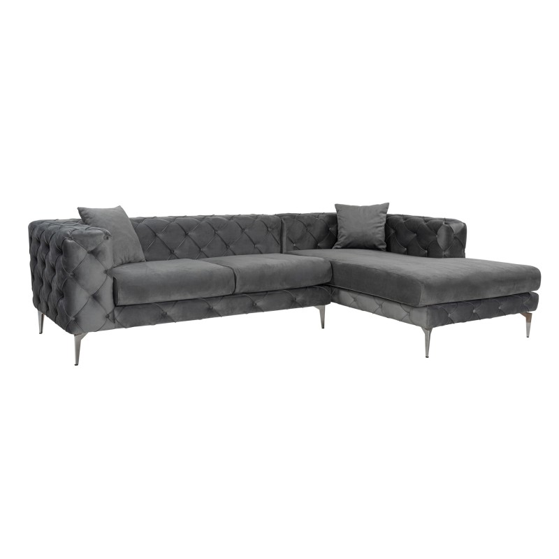 Corner Sofa Como Eco Right - Anthracite Anthracite