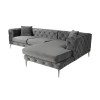 Corner Sofa Como Eco Right - Anthracite Anthracite