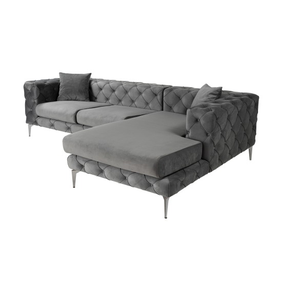 Corner Sofa Como Eco Right - Anthracite Anthracite Corner Sofa Como Eco Right - Anthracite Anthracite