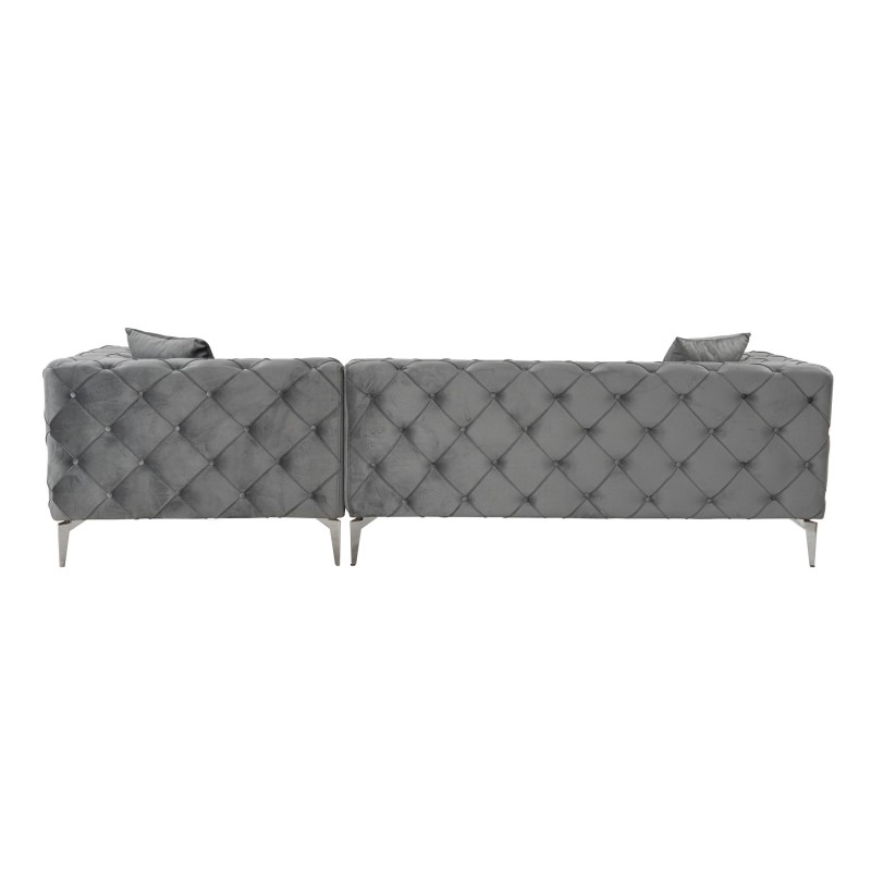 Corner Sofa Como Eco Right - Anthracite Anthracite