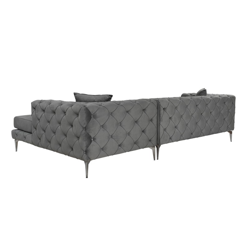 Corner Sofa Como Eco Right - Anthracite Anthracite