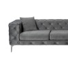 Corner Sofa Como Eco Right - Anthracite Anthracite