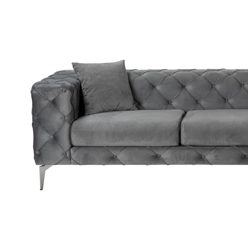 Corner Sofa Como Eco Right - Anthracite Anthracite