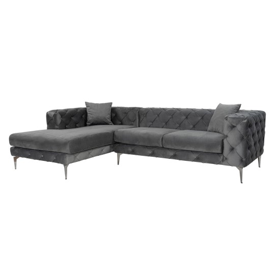Corner Sofa Como Eco Left - Anthracite Anthracite Corner Sofa Como Eco Left - Anthracite Anthracite