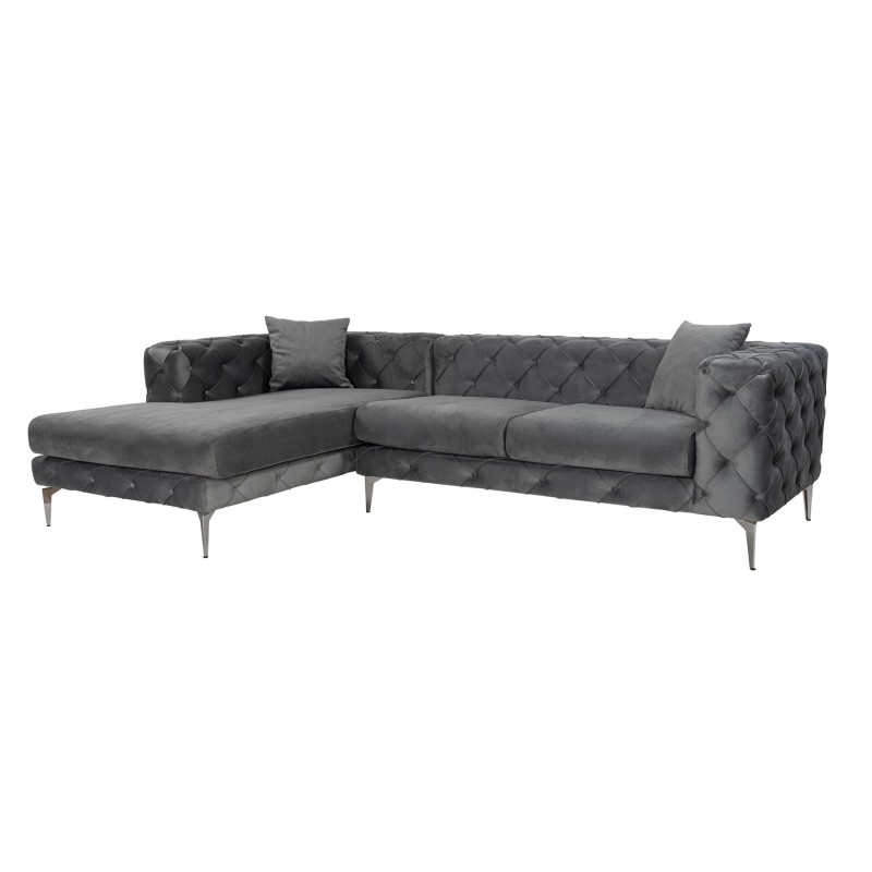 Corner Sofa Como Eco Left - Anthracite Anthracite