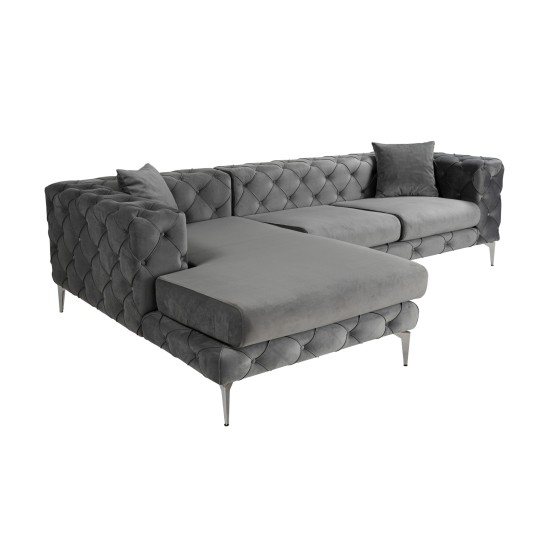 Corner Sofa Como Eco Left - Anthracite Anthracite Corner Sofa Como Eco Left - Anthracite Anthracite