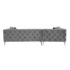 Corner Sofa Como Eco Left - Anthracite Anthracite