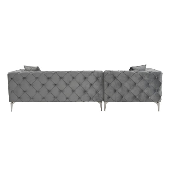 Corner Sofa Como Eco Left - Anthracite Anthracite Corner Sofa Como Eco Left - Anthracite Anthracite
