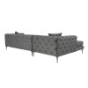 Corner Sofa Como Eco Left - Anthracite Anthracite