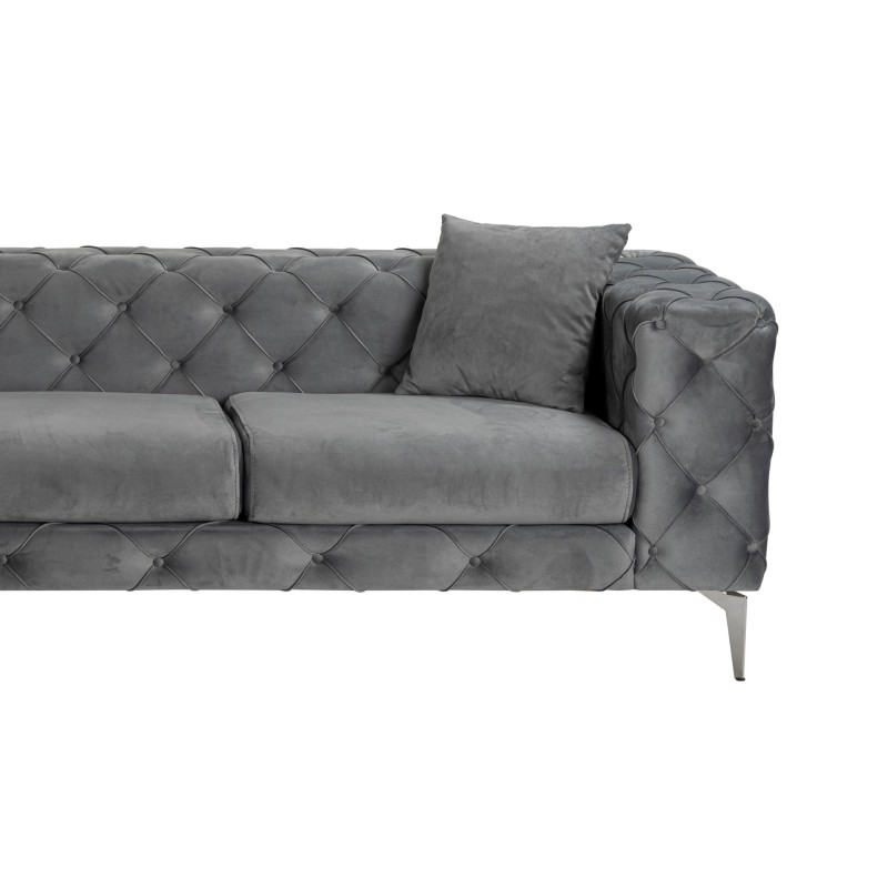 Corner Sofa Como Eco Left - Anthracite Anthracite