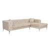 Corner Sofa Como Eco Right - Beige Beige