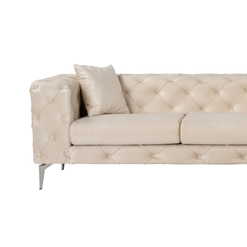 Corner Sofa Como Eco Right - Beige Beige