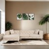 Corner Sofa Como Eco Left - Beige Beige