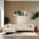 Corner Sofa Como Eco Left - Beige Beige