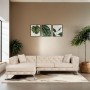Corner Sofa Como Eco Left - Beige Beige