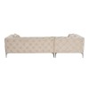Corner Sofa Como Eco Left - Beige Beige