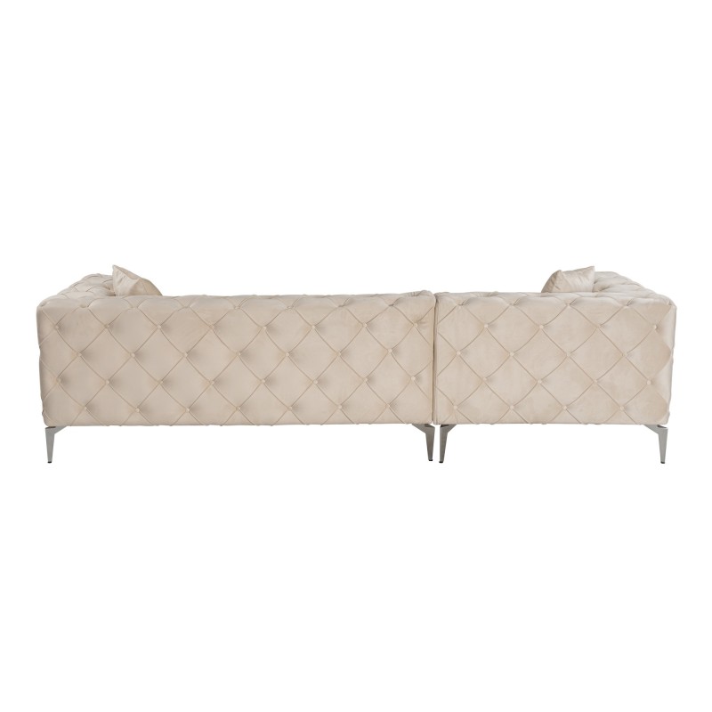 Corner Sofa Como Eco Left - Beige Beige